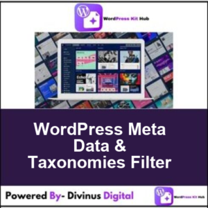 WordPress Meta Data & Taxonomies Filter