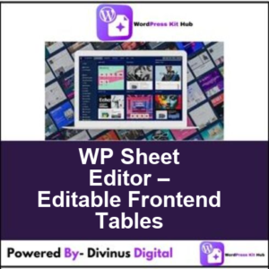 WP Sheet Editor – Editable Frontend Tables