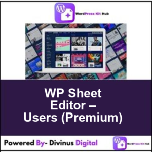 WP Sheet Editor – Users (Premium)