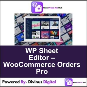 WP Sheet Editor – WooCommerce Orders Pro