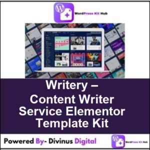 Writery – Content Writer Service Elementor Template Kit